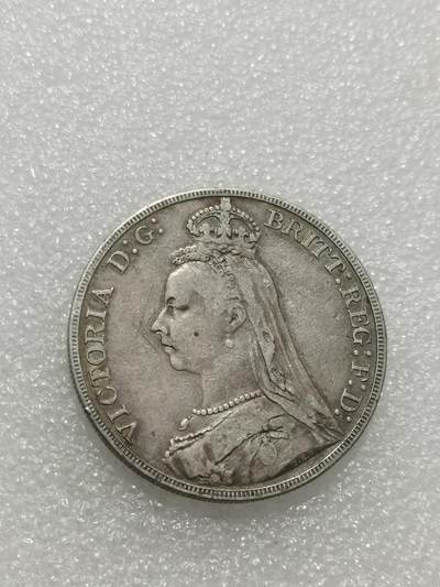 天下钱庄专场欢迎参拍 英国维多利亚马剑银币