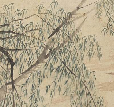 碧月说宝.国有文物商店书画专场（七） 沙馥 柳荫仕女