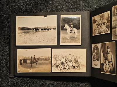 东亚欧洲主题杂货徽章勋章拍卖⑩ （五一大拍350+） 日军相册一本 大量军队照片 战马武器军舰东乡合影 大约200张 （此处出价）