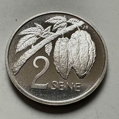 🌹外币初藏🌹🐯2026年第46场   每周二四六晚8️⃣点  世界硬币 苏联泰国纪念币 萨摩亚 1974年 2塞恩 精制银币 3.8克-21.1毫米-92.5%银 发行量5578枚（KM#13a）