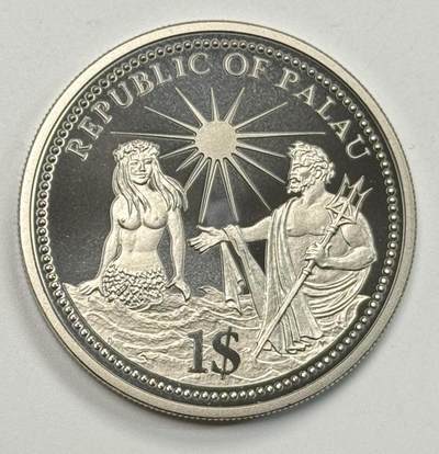 S&S Numismatic世界钱币-拍卖 第127期 帕劳1994年 十月独立 1元彩色纪念币