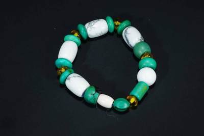 上海都达杂项专场103【全场包邮】  绿松石手串71-297