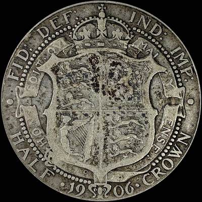 【雨安】【直播拍卖】【裸币套币-001期】 2026-04-24 周五 19:30 (金价1034, 银价18.00) [裸币各国] Great Britain 英国 1/2克朗 1906年 爱德华七世