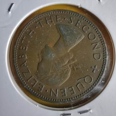 沼泽如烟--第1066场 新西兰1954年1便士