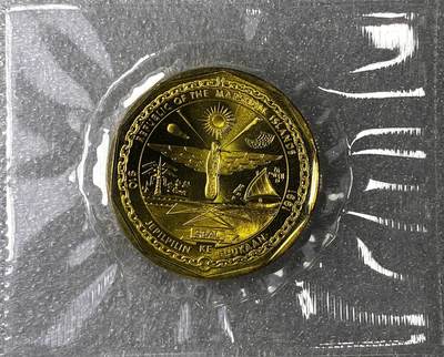 【雨安】【直播拍卖】【裸币套币-001期】 2026-04-24 周五 19:30 (金价1034, 银价18.00) [现代裸币] Marshall Islands 马绍尔群岛 10元 1991年 海湾战争之沙漠风暴英雄