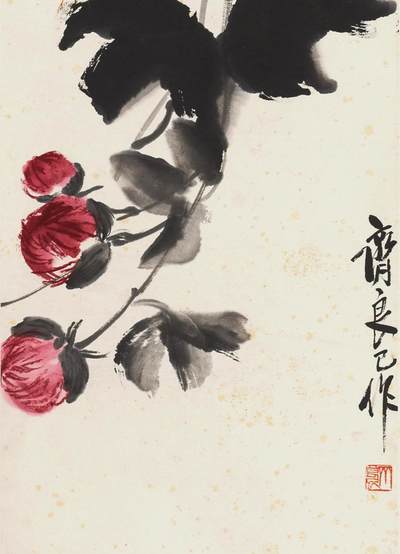 碧月说宝.国有文物商店书画专场（七） 齐良已 芙蓉