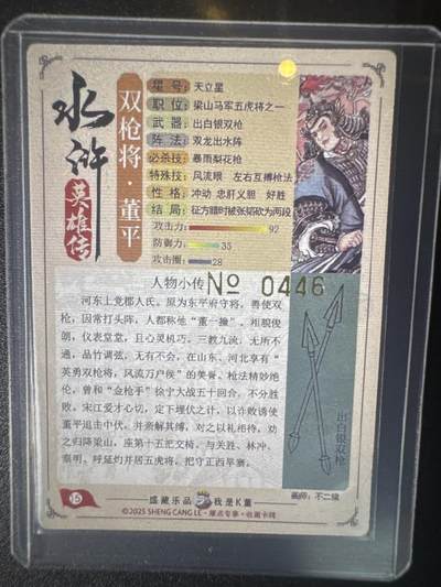 NO.31 好又多金牌大场，期期夯爆，每周必拍！要啥有啥，一站式配齐，方便凑单！（周6晚9点截拍，卖家送拍0抽成！） 【446编】大卡道 道义水浒 特卡 不二猿 董平 粗闪