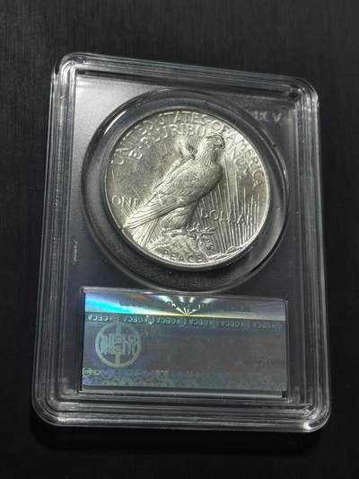 天下钱庄专场欢迎参拍 公博评级MS64美国和平鸽一美元银币