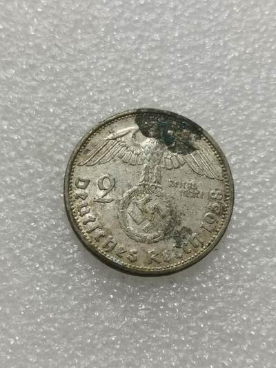 天下钱庄专场欢迎参拍 德国兴登堡2马克银币