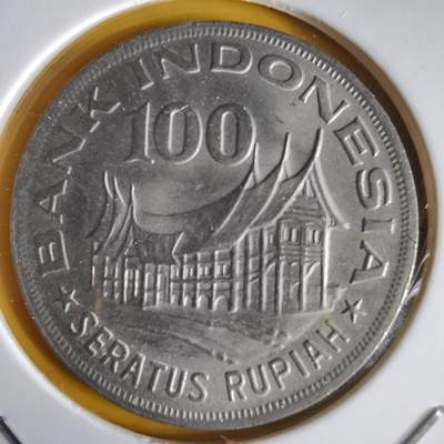 沼泽如烟--第1066场 印度尼西亚1978年100卢比