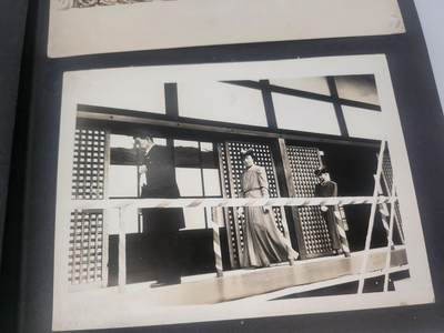 南水社第5次拍卖  战时日本大阪地区 公务人员相册 带工作单位合影+还乡军人合影+参拜明治神宫+在伊势神宫接待香淳良子皇后 