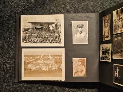 东亚欧洲主题杂货徽章勋章拍卖⑩ （五一大拍350+） 日军相册一本 大量军队照片 战马武器军舰东乡合影 大约200张 （此处出价）