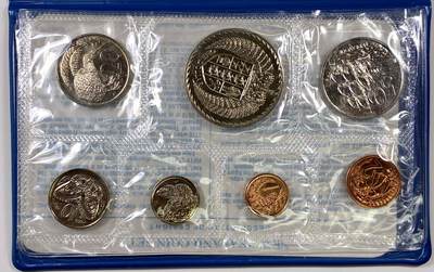 【雨安】【直播拍卖】【裸币套币-001期】 2026-04-24 周五 19:30 (金价1034, 银价18.00) [现代套币] New Zeeland 新西兰 套币 1979年