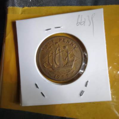 沼泽如烟--第1066场 英国1959年半便士