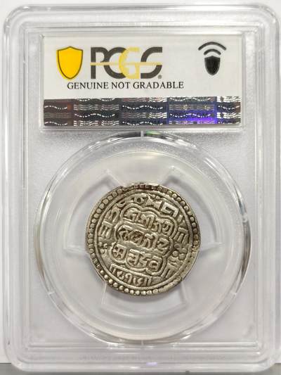 博洋堂“生趣盎然”4月精品专场暨第169期（全场包邮） PCGS VF 尼泊尔1696年巴德岗莫哈银币