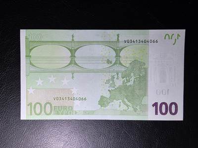 叁拾收藏第36期 西班牙版3签100欧元   UNC