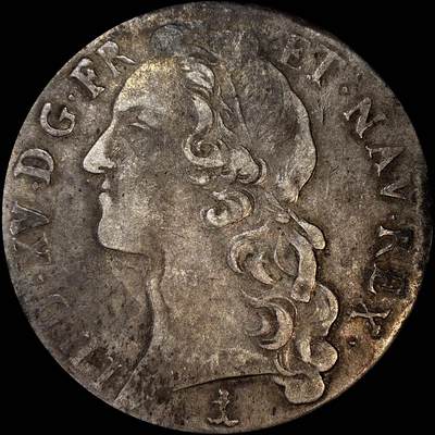 【雨安】【直播拍卖】【裸币套币-001期】 2026-04-24 周五 19:30 (金价1034, 银价18.00) [裸币法国] France 法国 1埃居 KM#0512 DAV-1331 (1740-1772) 路易十五 中年版