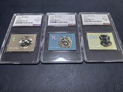 长老汇马年精选第十九场拍卖 1981中国陶瓷-磁州窑系（T62）6枚全，ASG 85-90MintOG