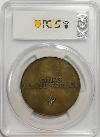 博洋堂“生趣盎然”4月精品专场暨第169期（全场包邮） PCGS SP63 PCGS唯一冠军分，海内外公开市场首见！1936年柏林奥运会大型铜质纪念章，将山峦、德国、奥运以及徽章四个要素进行了非常不错的结合。包豪斯风格的图案将，图案线条与文字简洁流畅优美，德国现代美术的代表之作。热门年代的热门题材，错过有可能很久都不会再见到的一枚