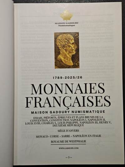 【德藏】世界币章拍卖第171期（拍品征集中~欢迎藏友联系） 近全新 法国钱币收藏目录 硬壳精装 全彩铜板纸印刷 全书约704页