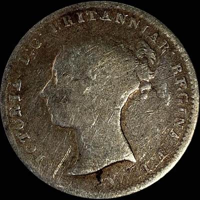 【雨安】【直播拍卖】【裸币套币-001期】 2026-04-24 周五 19:30 (金价1034, 银价18.00) [裸币各国] Great Britain 英国 4便士 1848年 维多利亚