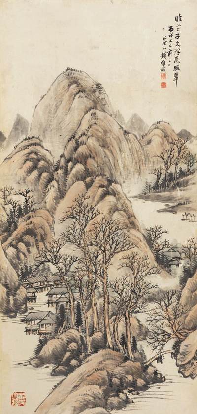 碧月说宝.国有文物商店书画专场（七） 钱维城（款） 浮岚暖翠