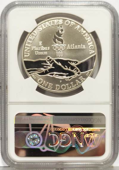 博洋堂“生趣盎然”4月精品专场暨第169期（全场包邮） NGC PF69UC 美国1995年亚特兰大奥运会-体操纪念银币