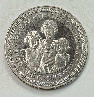 S&S Numismatic世界钱币-拍卖 第127期 - 马恩岛1990年 女王母亲诞辰85周年 1克朗纪念币