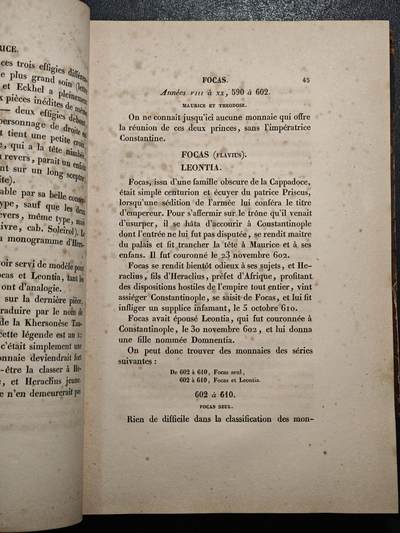 【德藏】世界币章拍卖第171期（拍品征集中~欢迎藏友联系） 1856年 拜占庭钱币序列分类论 硬壳精装 封面开裂 品相如图 全书约488页