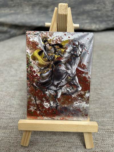 喜灰玩卡拍卖第八期，接拍品0佣金，欢迎送拍，释放现金流，让自己有资金可以购买更多喜欢的卡牌，让别的卡友能淘到更多心仪的卡牌 卡德曼 忠义水浒 谷粒老师绘扈三娘 101B 限编 009/300编 折光粗闪