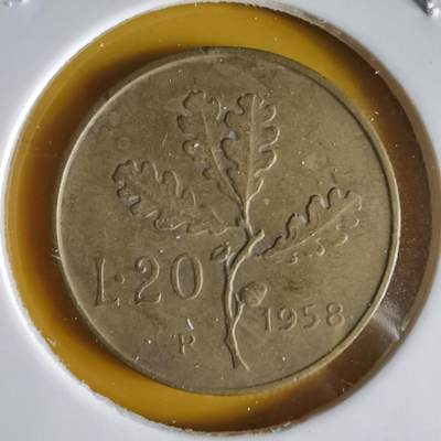 沼泽如烟--第1066场 意大利1958年20里拉