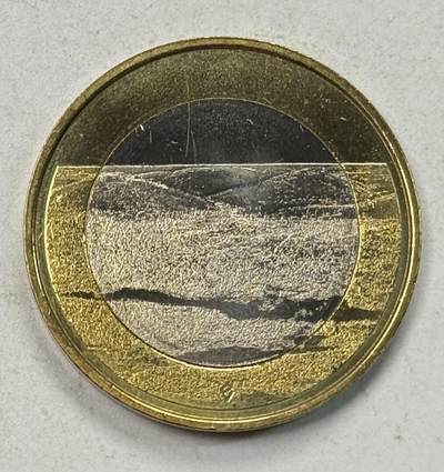 S&S Numismatic世界钱币-拍卖 第127期 芬兰2018年 芬兰国家景观-坦梅尔科斯基急流 5欧元双色纪念币
