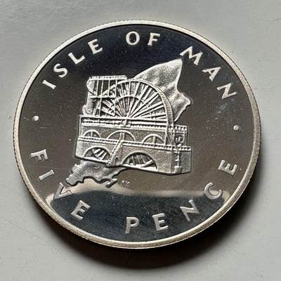 🌹外币初藏🌹🐯2026年第46场   每周二四六晚8️⃣点  世界硬币 苏联泰国纪念币 马恩岛 1977年 5便士 精制银币 6.5克-23.6毫米-92.5%银 发行量1万枚（KM# 35.1a）