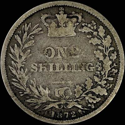 【雨安】【直播拍卖】【裸币套币-001期】 2026-04-24 周五 19:30 (金价1034, 银价18.00) [裸币各国] Great Britain 英国 1先令 1872年 维多利亚