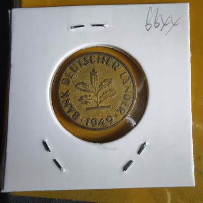 沼泽如烟--第1066场 德国1949年10芬尼银行版