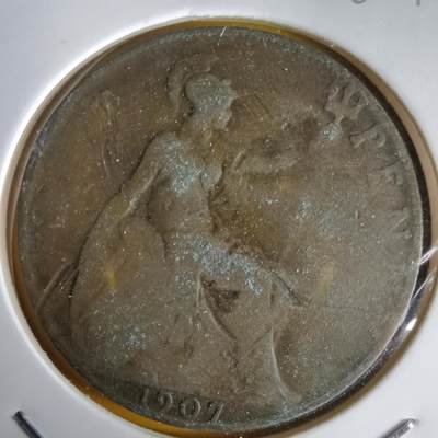 沼泽如烟--第1066场 英国1907年1便士