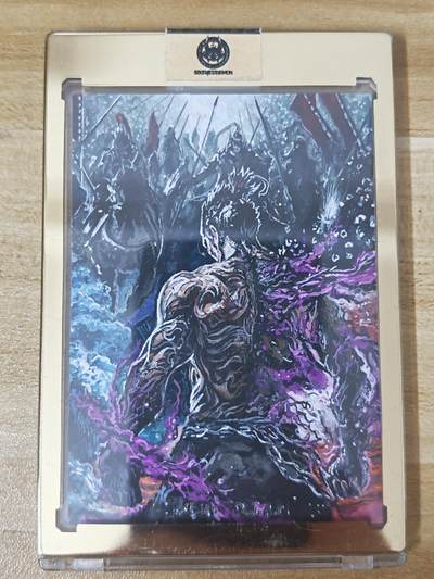 第二场手绘、卡牌、周边专场 零佣长期收拍 - 【手绘卡】水浒 魔化史进  知名画师伍月