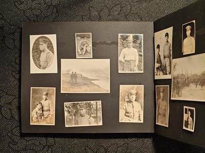 东亚欧洲主题杂货徽章勋章拍卖⑩ （五一大拍350+） 日军相册一本 大量军队照片 战马武器军舰东乡合影 200张左右 下（请勿在此出价）