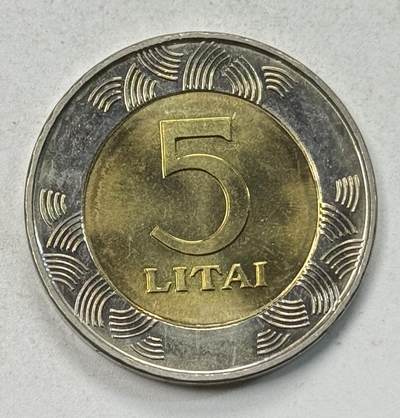 S&S Numismatic世界钱币-拍卖 第127期 立陶宛2009年5立特双色币