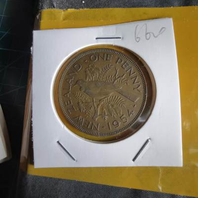 沼泽如烟--第1066场 新西兰1954年1便士