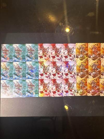 NO.31 好又多金牌大场，期期夯爆，每周必拍！要啥有啥，一站式配齐，方便凑单！（周6晚9点截拍，卖家送拍0抽成！） 超吉梦 2026年珠海闹海绘特卡 李宇航三反骨 彩闪27张