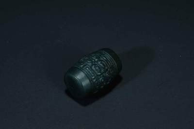 上海都达杂项专场103【全场包邮】  和田玉青玉回纹桶珠71-243