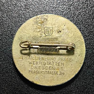 【德藏】世界币章拍卖第171期（拍品征集中~欢迎藏友联系） 德国民族社会主义工人党胸章铜章 德累斯顿冲压厂制 直径约：35.6mm；重约：3.9g (原图请联系客服)