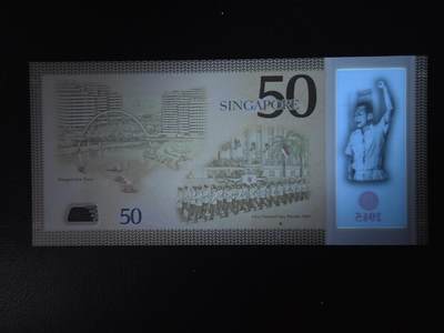 叁拾收藏第36期 新加坡50纪念钞   UNC