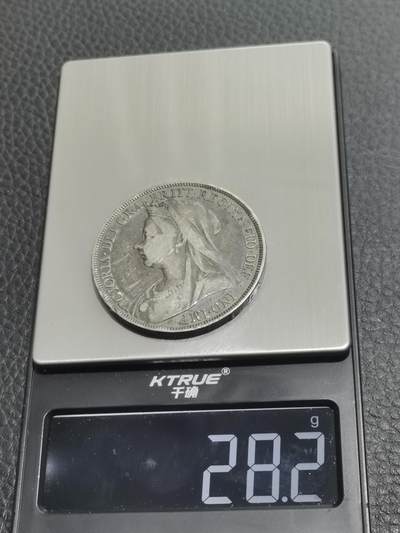 天下钱庄专场欢迎参拍 英国维多利亚披纱马剑银币