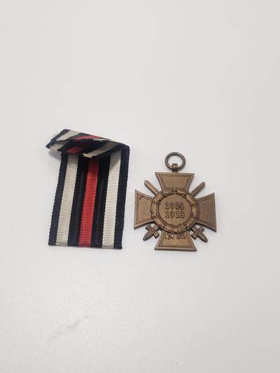 南水社第5次拍卖   德国一战兴登堡荣誉十字勋章 带绶带 带HKM厂标