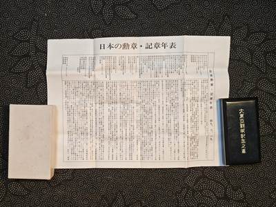 东亚欧洲主题杂货徽章勋章拍卖⑩ （五一大拍350+） 东亚战争从军记章地图版少见全品（原包装纸盒 年表一应俱全）