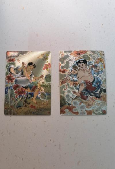 蜂潮卡牌  拍卖003期  0佣收拍（4月26日  21点  截拍） 刘海戏金蟾  粗闪  陈岱青 作品