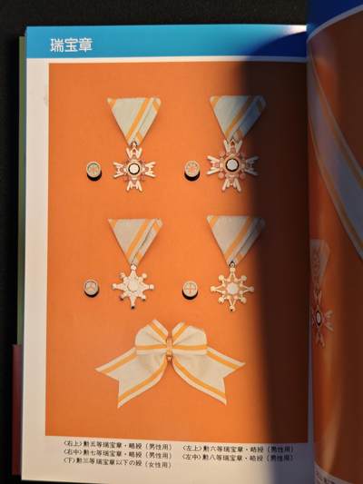 东亚欧洲主题杂货徽章勋章拍卖⑩ （五一大拍350+） 日本勋章研究资料一本