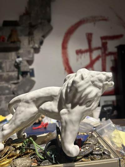 【罕见孤品】国际狮子会陶瓷狮子摆件 【罕见孤品】国际狮子会陶瓷狮子摆件